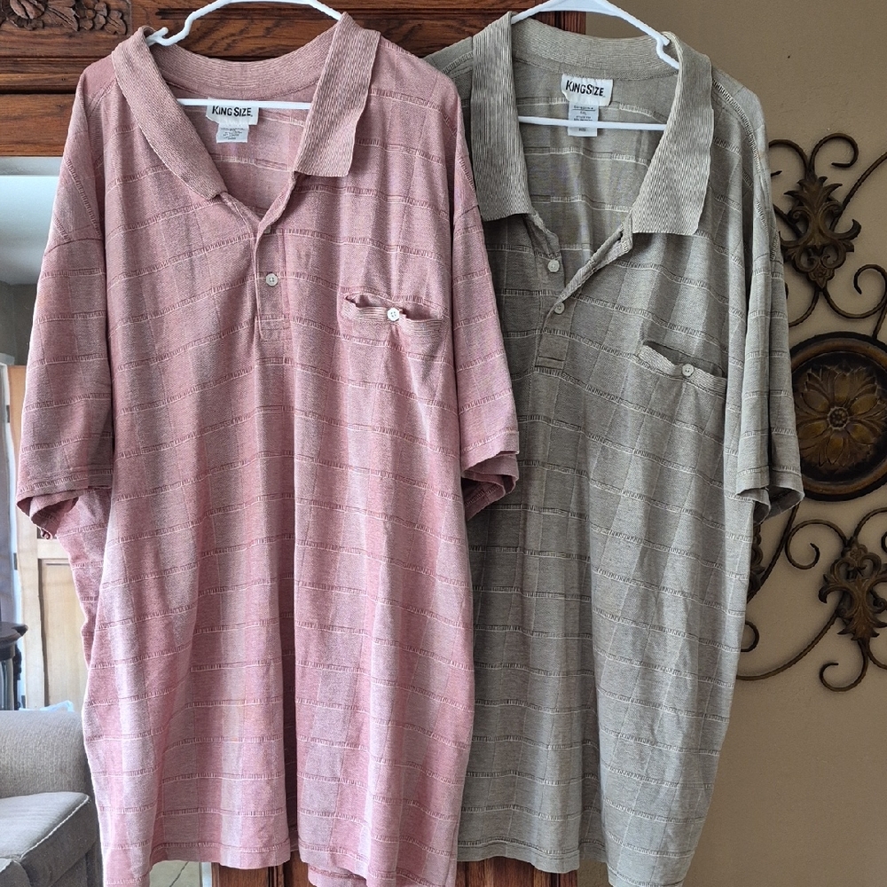 King Size Men's Polo Shirt Set - 6XL 7XL